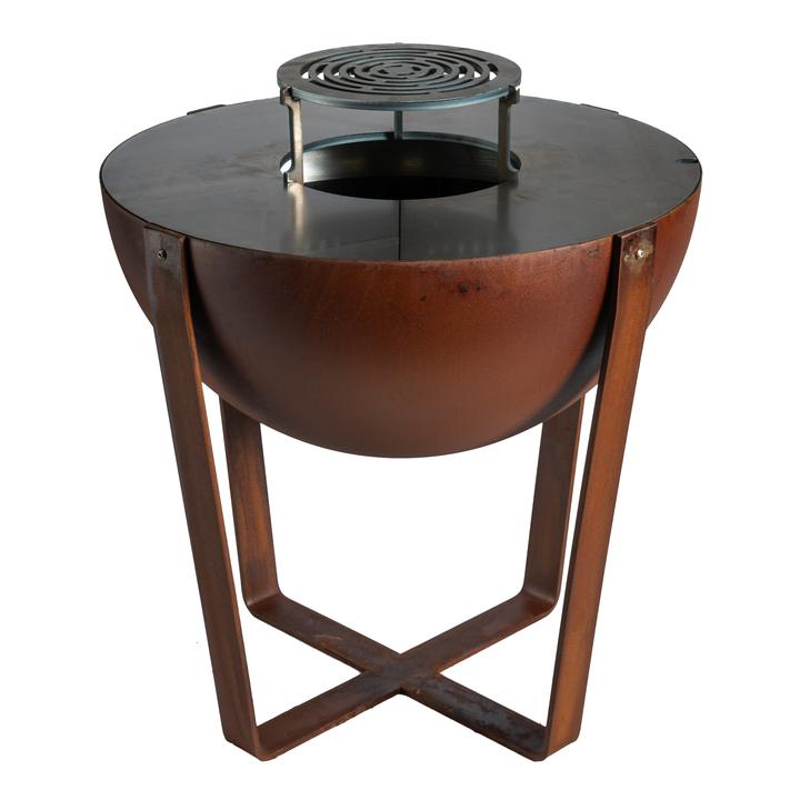 [GFTKPBQ154] Plancha fire pit La FerroTecnica Iris 80 corten