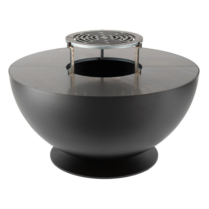 [GFTKPBQ156A] Plancha fire pit La FerroTecnica Tulipano 100 black