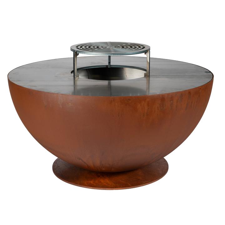 [GFTKPBQ156] Plancha fire pit La FerroTecnica Tulipano 100 corten