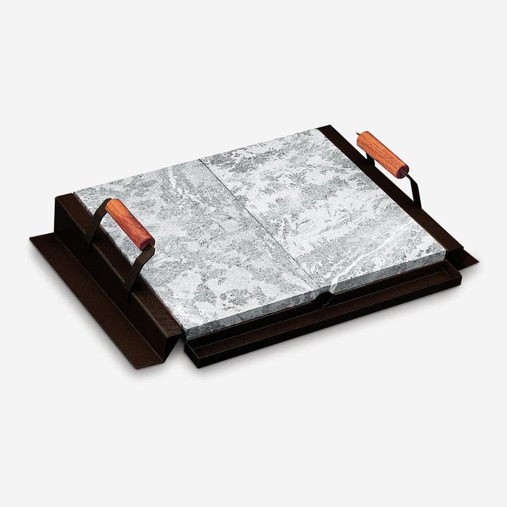 [GPGAK893400050] Lava stone barbecue slab 68x44 cm Palazzetti Bioplatt