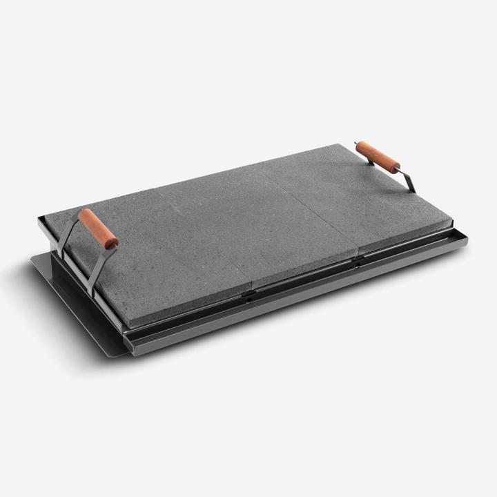 [GPGAK893400010] Lava stone barbecue slab 76x44 cm Palazzetti Bioplatt