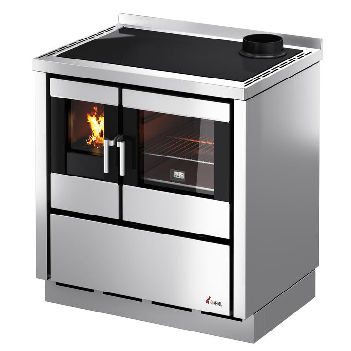 [GCDCW71220001] Wood cooker Cadel Kook 80 Inox