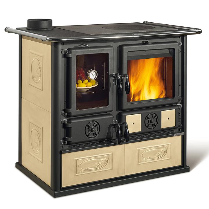 Wood cooker La Nordica Rosa Sinistra Reverse Ceramica
