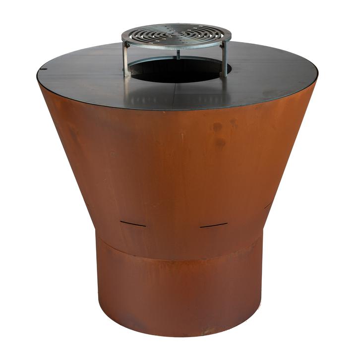 [GFTKPBQ132] Plancha fire pit La FerroTecnica Azalea 100 corten
